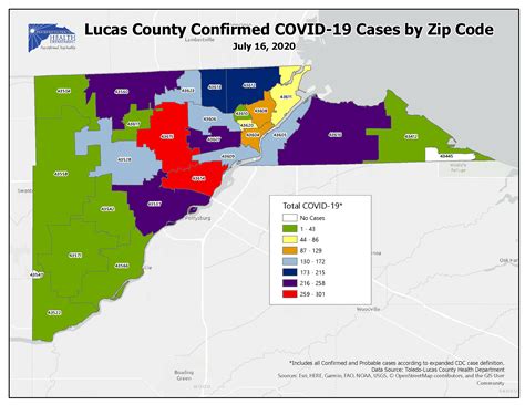 Zip Codes in Lucas County, Ohio by Population (2024).